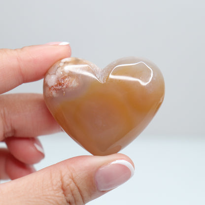 Flower Agate Heart | 33