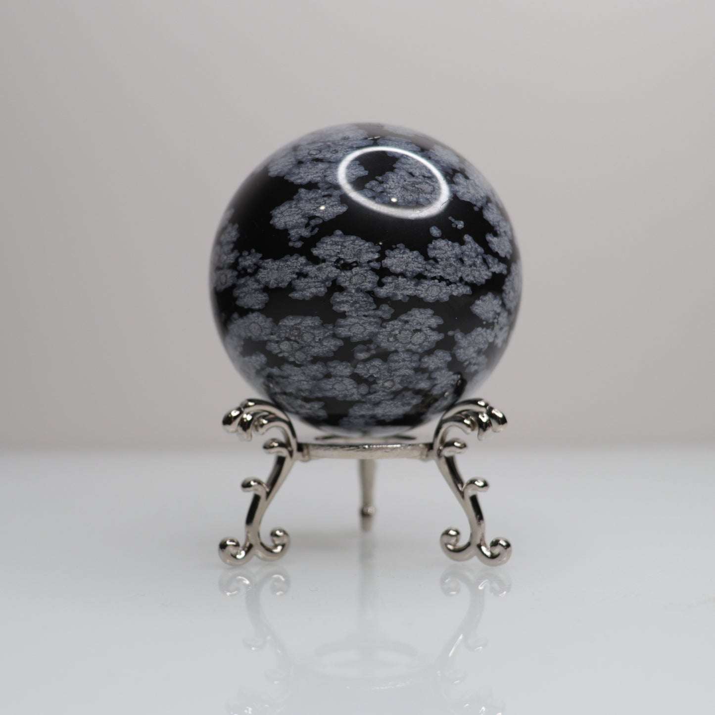 Snowflake Obsidian Sphere | 73