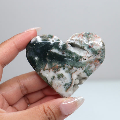Moss Agate Heart | 63