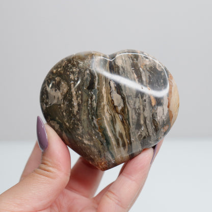 Ocean Jasper Heart 134