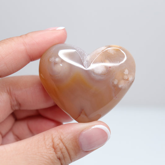 Flower Agate Heart | 33