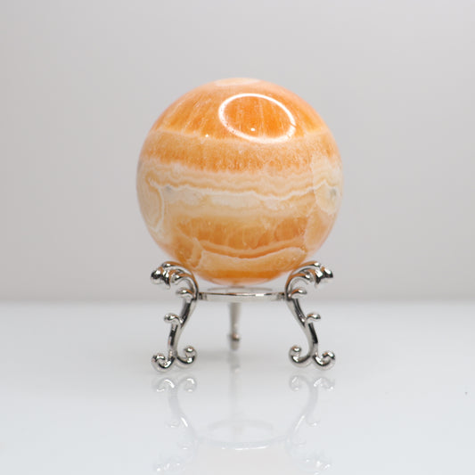 Orange Calcite Sphere | 2