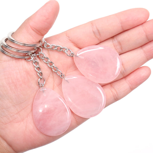 Rose Quartz Keychain