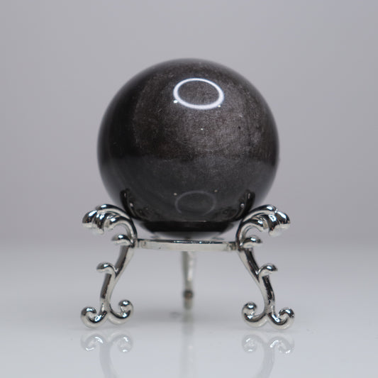 Silver Sheen Obsidian Sphere | 4
