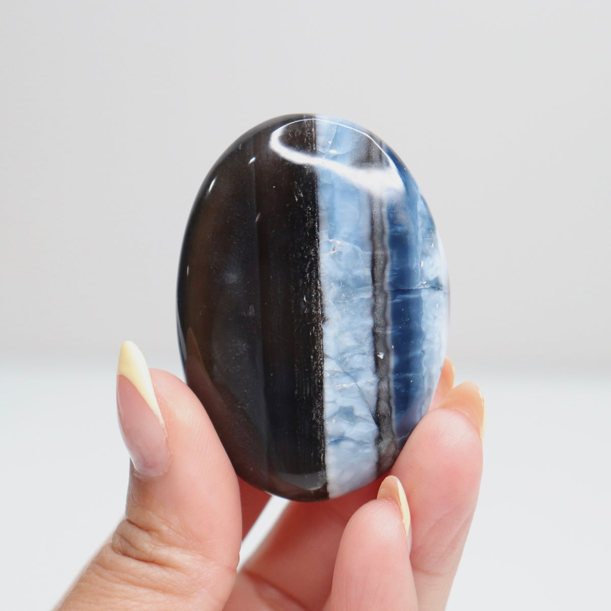 Blue Opal Palm Stone 20