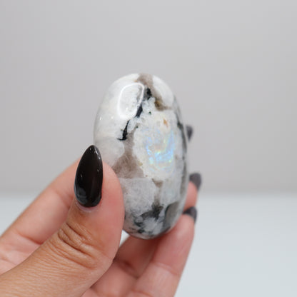 Rainbow Moonstone Palm Stone 66