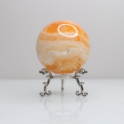 Orange Calcite Sphere | 2