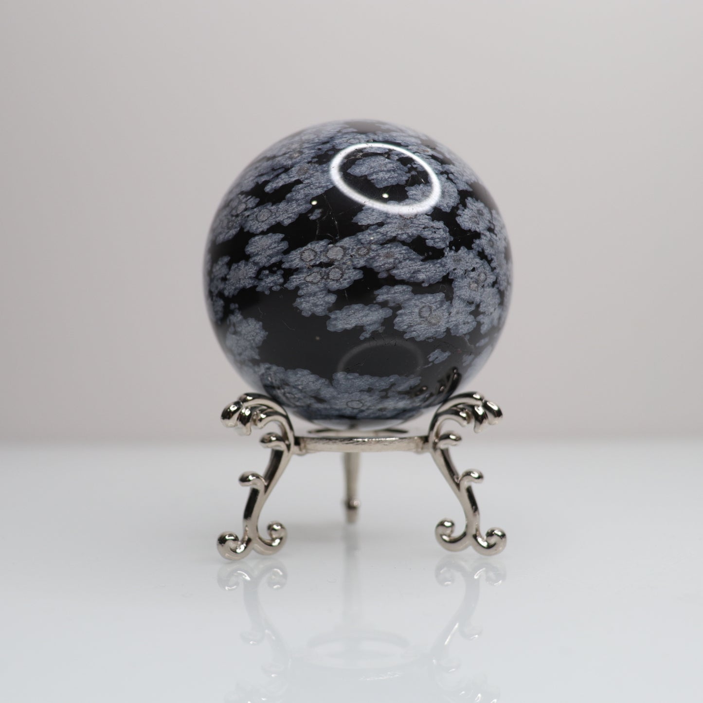 Snowflake Obsidian Sphere | 73