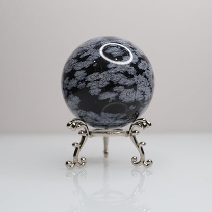 Snowflake Obsidian Sphere | 73