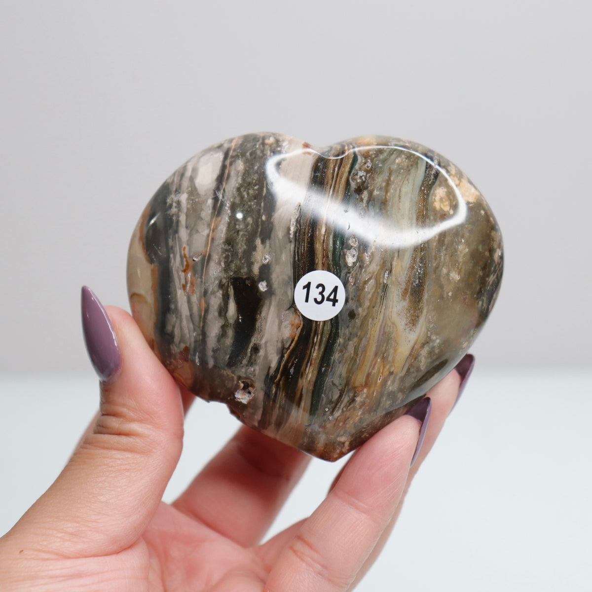 Ocean Jasper Heart 134
