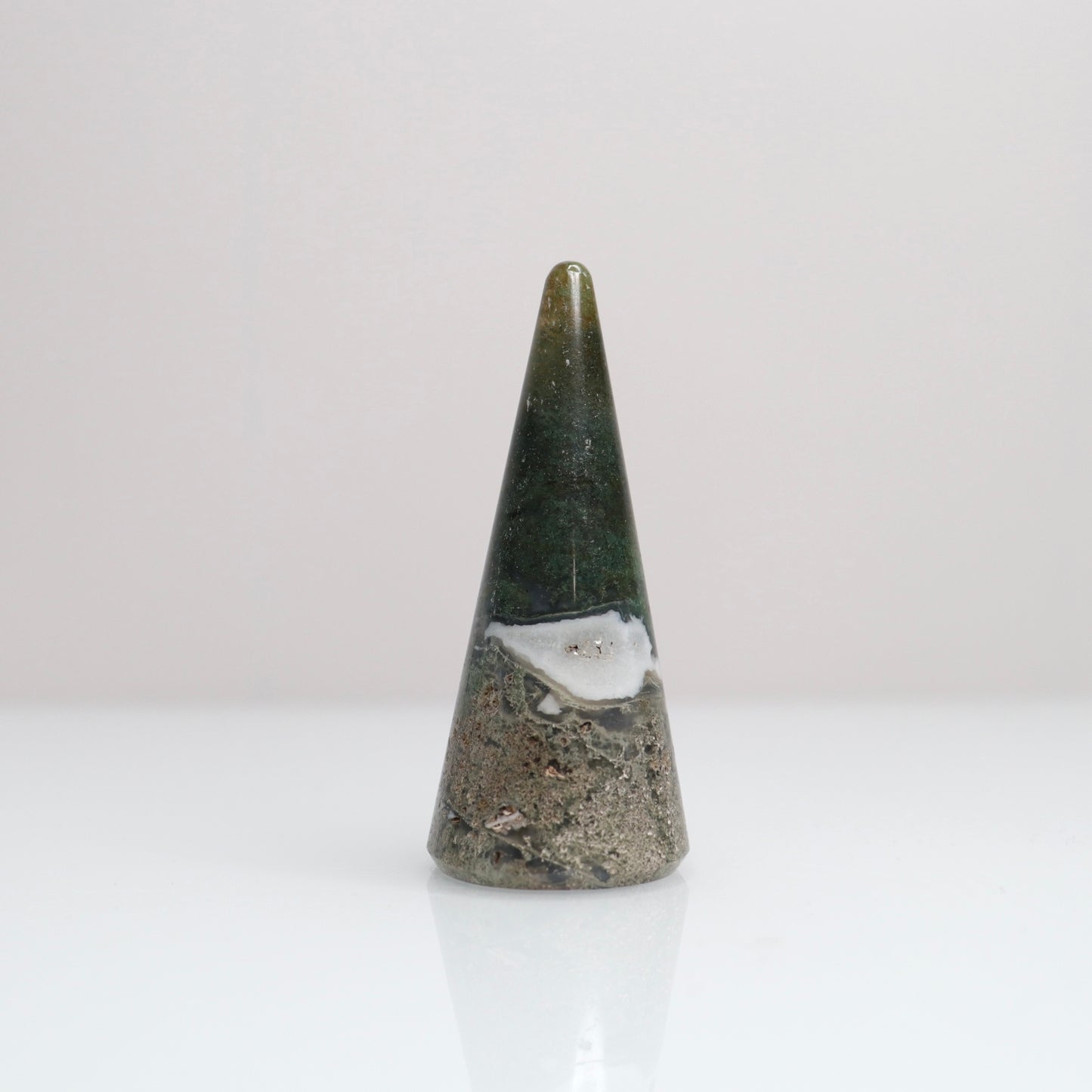 Moss Agate Ring Holder 8