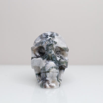 Moss Agate Skull | 2