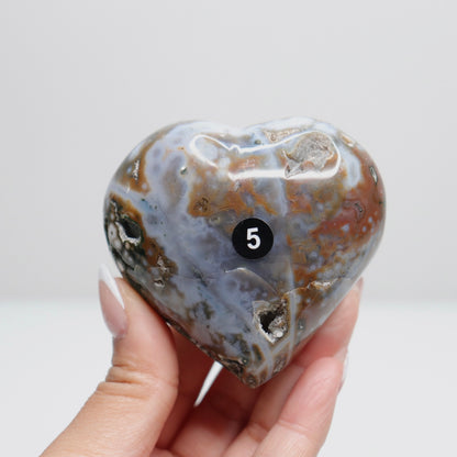 Ocean Jasper Heart | 5
