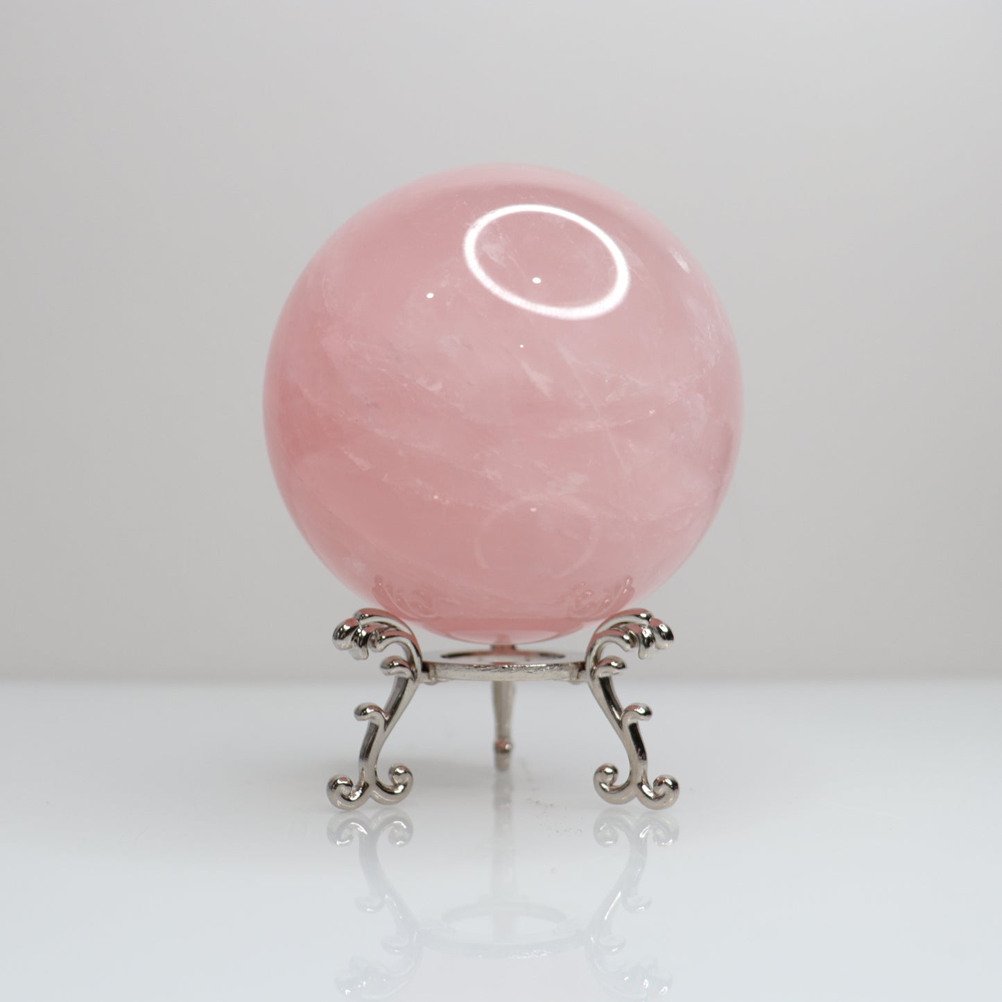 Rose Quartz Sphere w/ Stars 6
