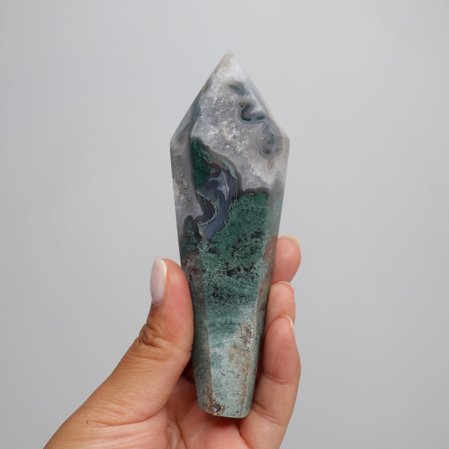 Moss Agate Wand | 1