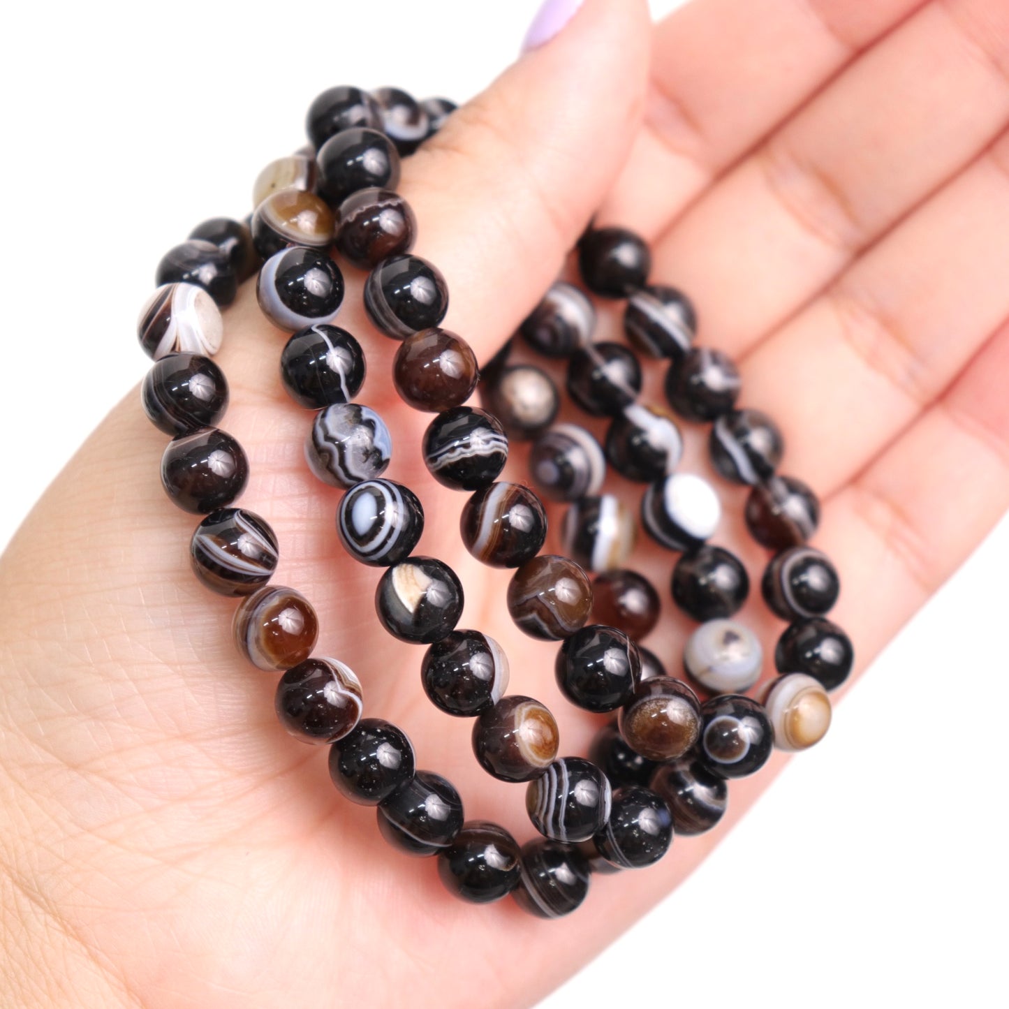 Black Agate Bracelet | 8mm