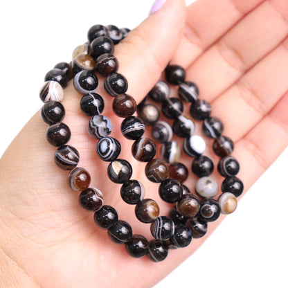 Black Agate Bracelet | 8mm