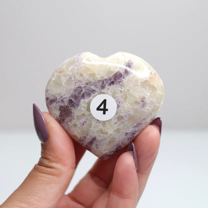 Fluorite & Calcite Heart 4