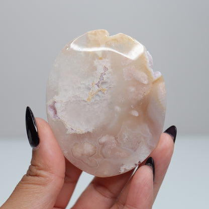 Flower Agate Palm Stone | 32
