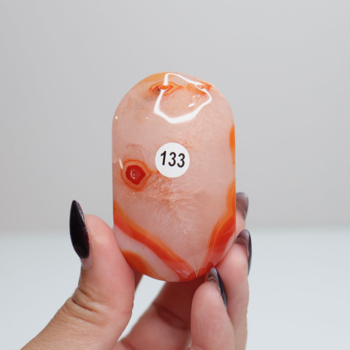 Carnelian Palm Stone 133