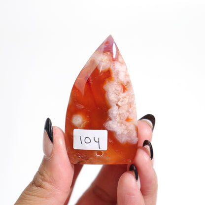 Carnelian x Flower Agate Freeform | 3