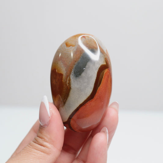 Polychrome Jasper Palm Stone | 17