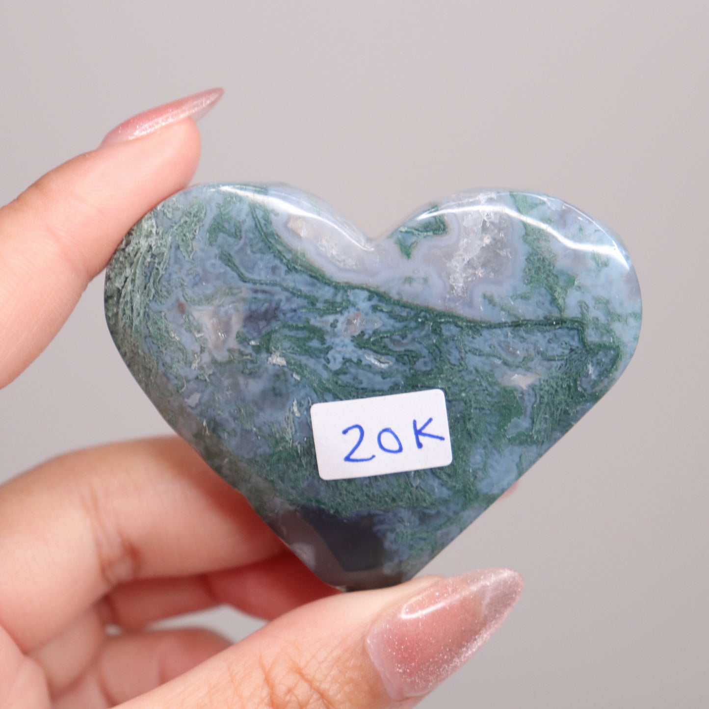 Moss Agate Heart | 19