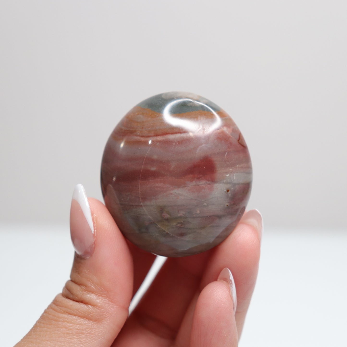 Polychrome Jasper Palm Stone | 2