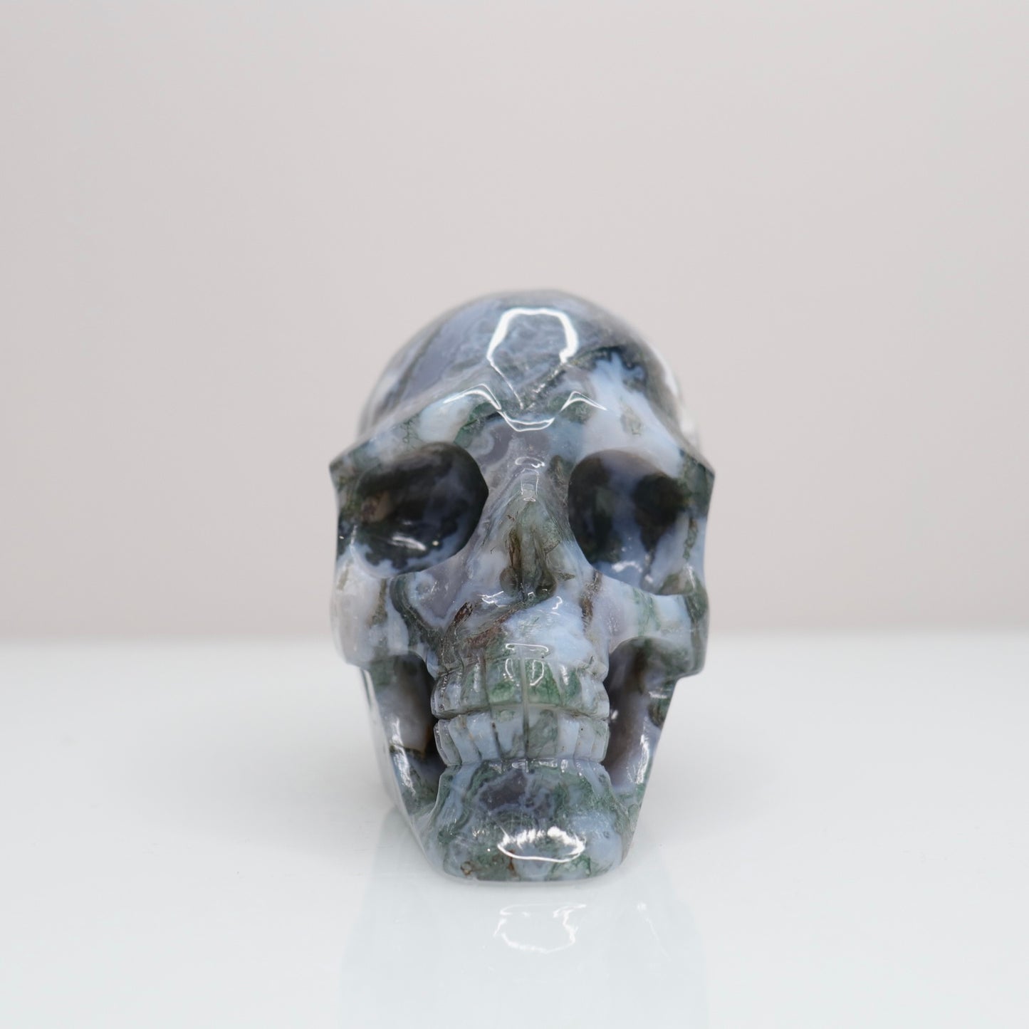 Moss Agate Skull | 4