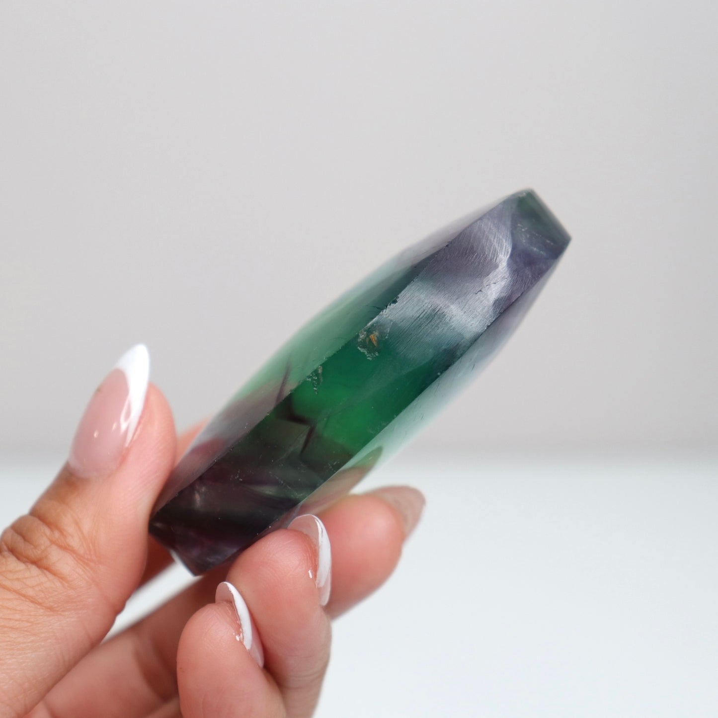 Fluorite Diamond Palm Stone 2*