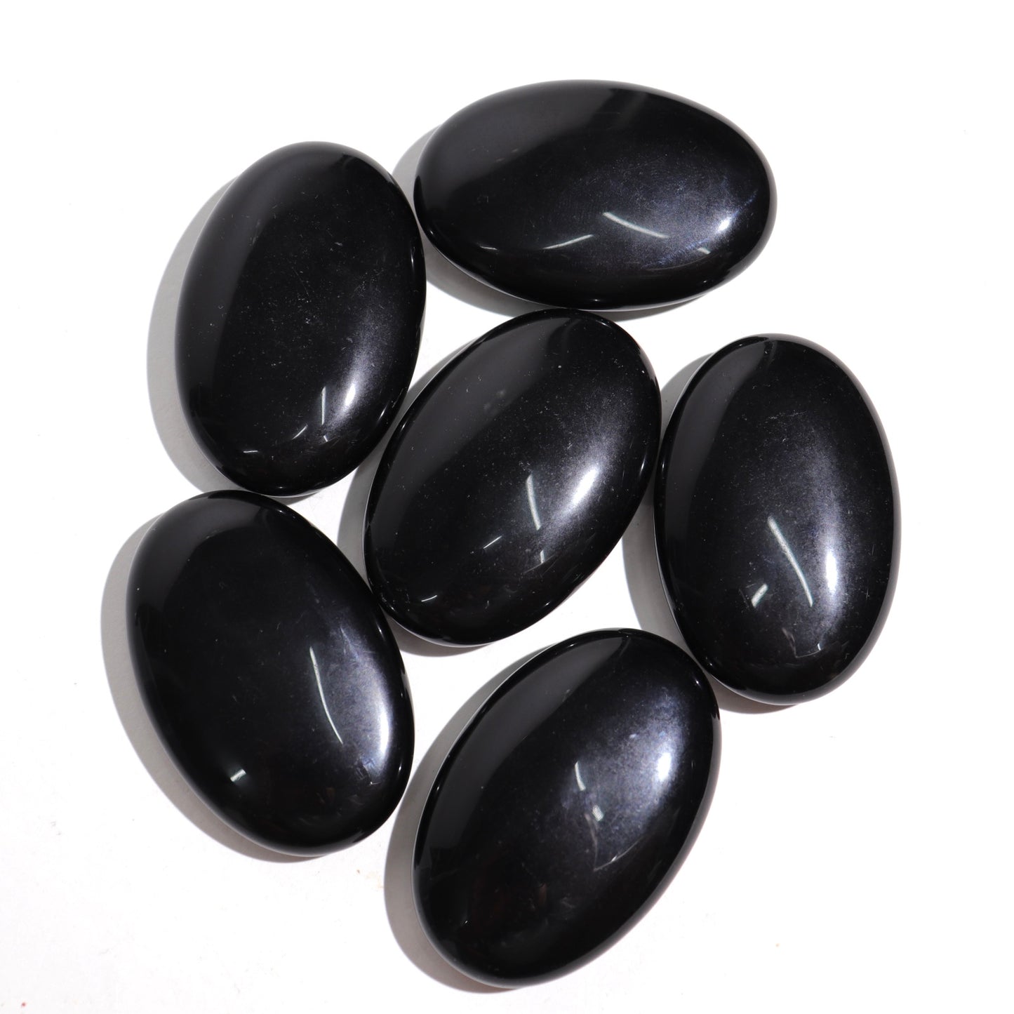 Black Obsidian Palm Stones | Medium