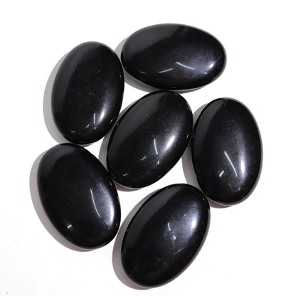 Black Obsidian Palm Stones | Medium