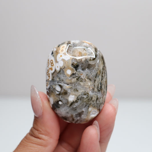 Sea Jasper Palm Stone | Q