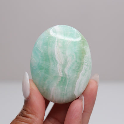 Caribbean Calcite Palm Stone | D