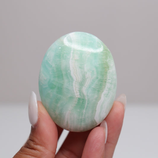 Caribbean Calcite Palm Stone | D