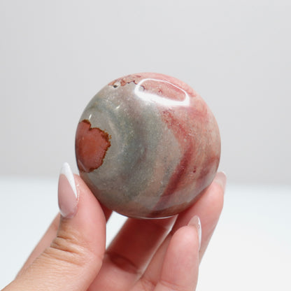 Polychrome Jasper Palm Stone | 18
