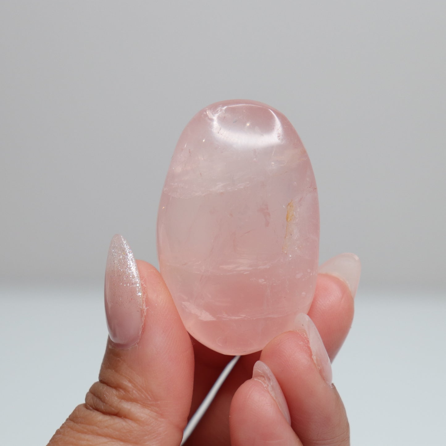 Rose Quartz Palm Stone 46