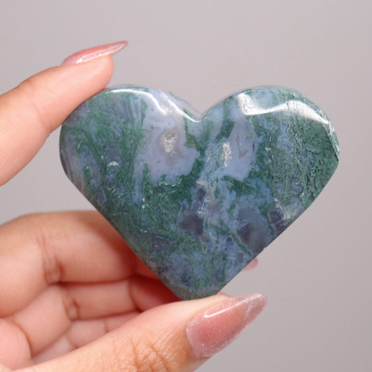 Moss Agate Heart | 19