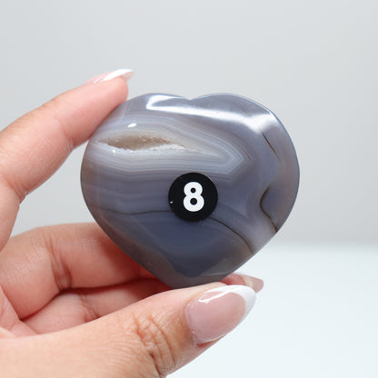 Druzy Agate Heart | 8
