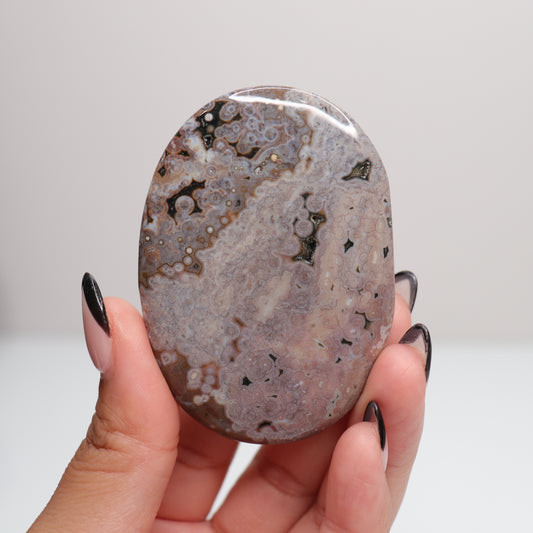 Ocean Jasper Flat Palm Stone