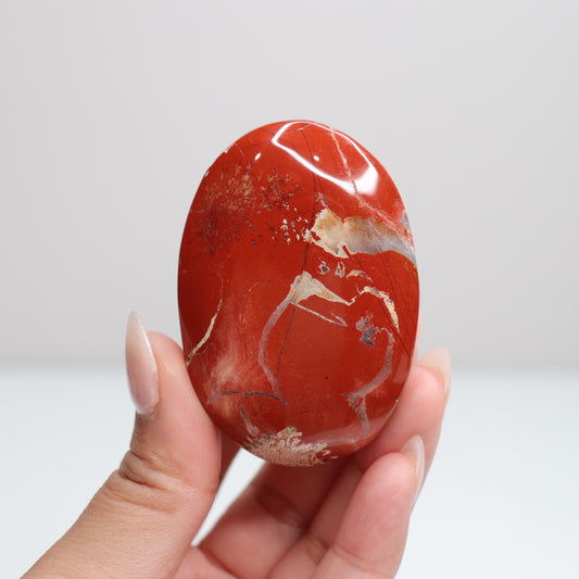 Red Jasper Palm Stone
