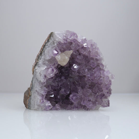 Amethyst Cluster w/Sugar Calcite | 2