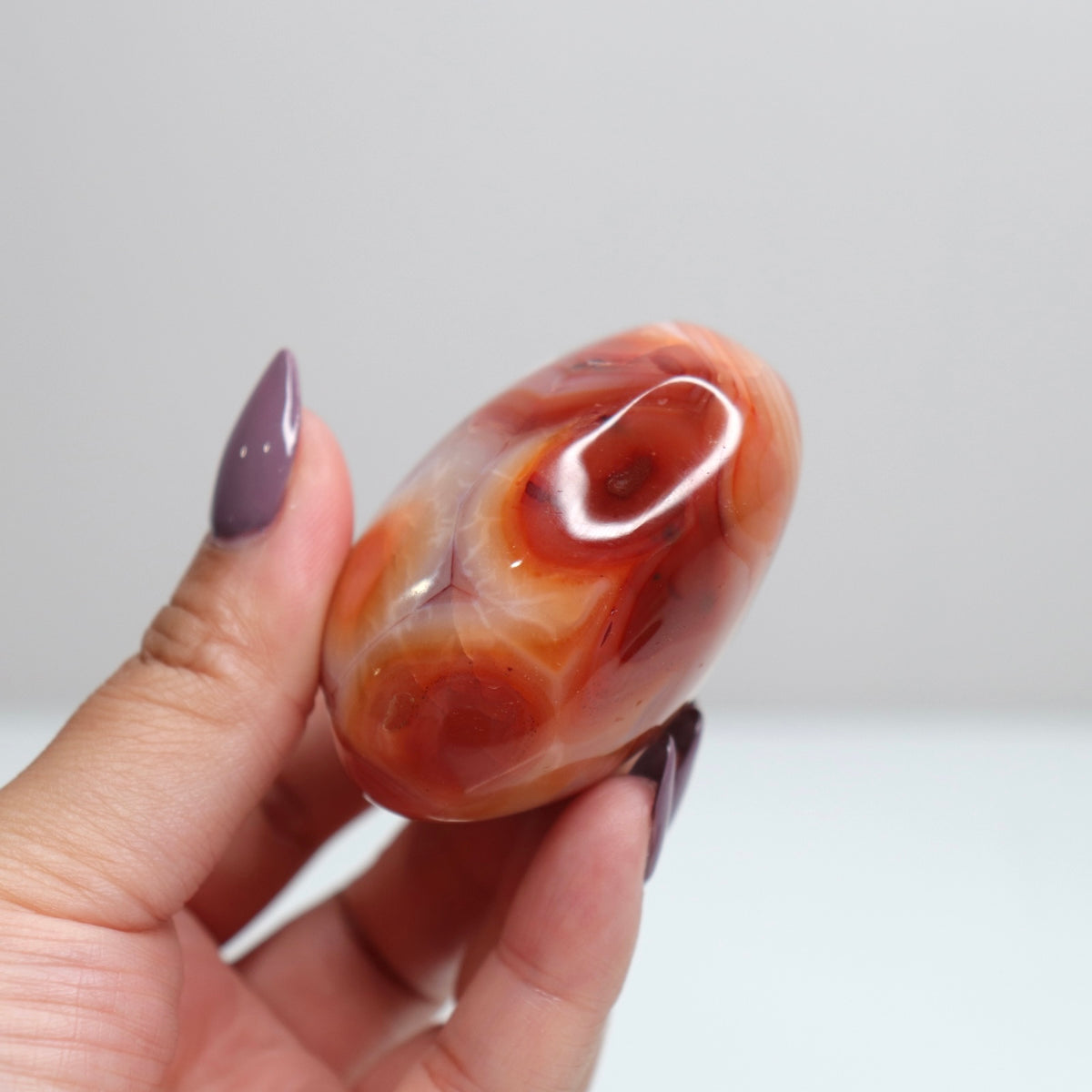 Carnelian Palm Stone 10