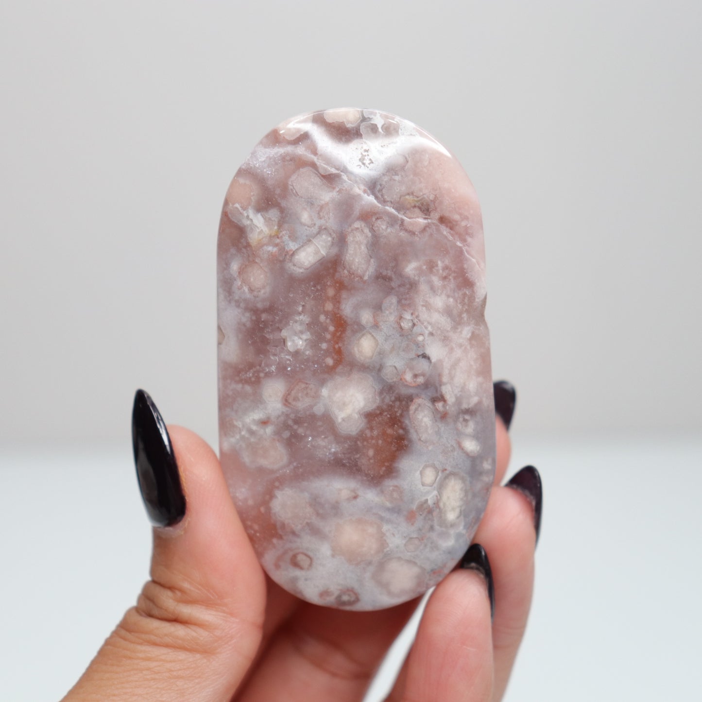 Flower Agate Palm Stone | 26