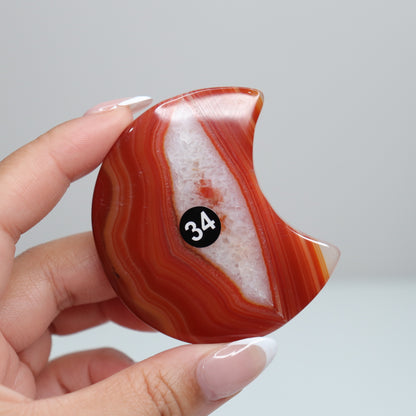 Carnelian Agate Moon 34