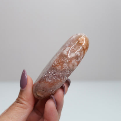 Pink Amethyst Palm Stone | 38