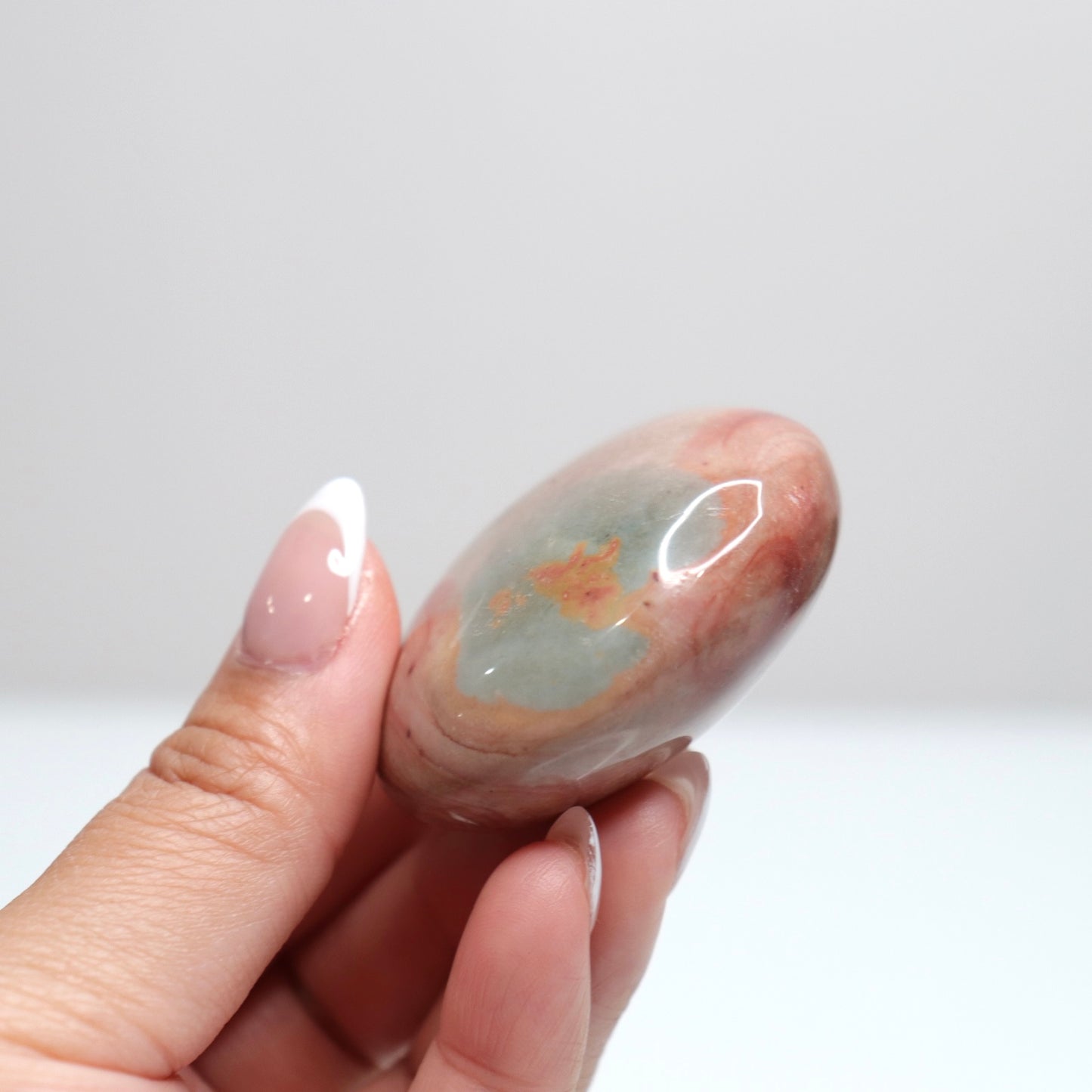 Polychrome Jasper Palm Stone | 18