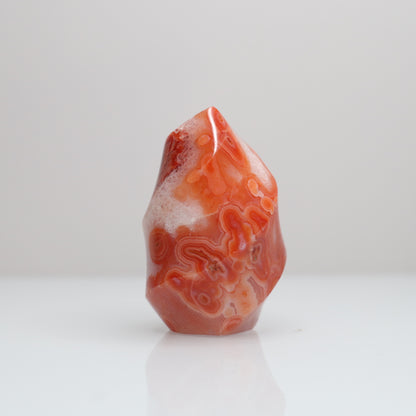 Carnelian Flame w/ Moss Agate | 16