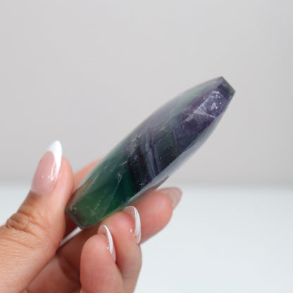 Fluorite Diamond Palm Stone 5