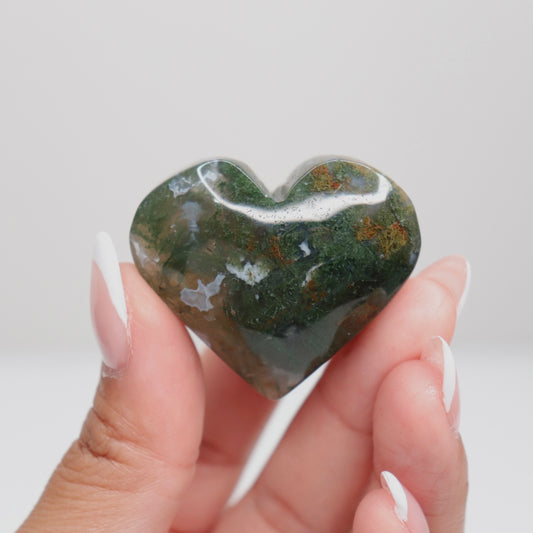 Moss Agate Heart | C